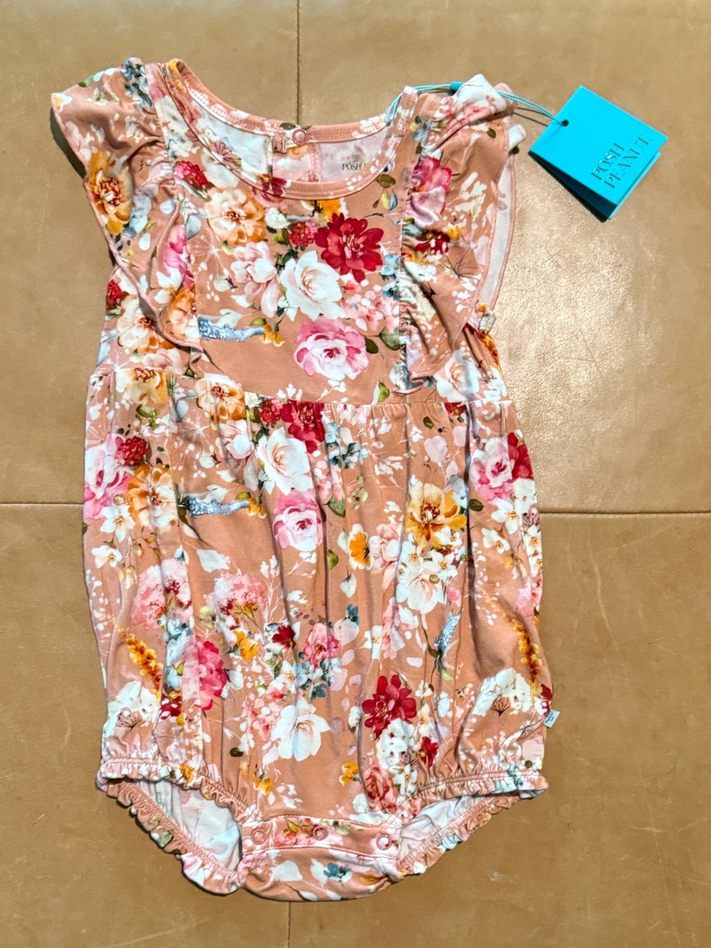 🧡$30 FLASH SALE🧡Posh Peanut Viscose Bamboo Celia Romper 2T NWT